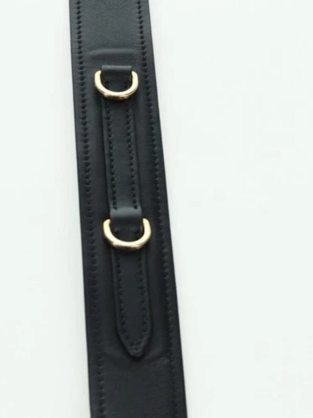PRADA Shoulder Bag Leather Gray Gold Auth 173314V - Picture 8 of 16